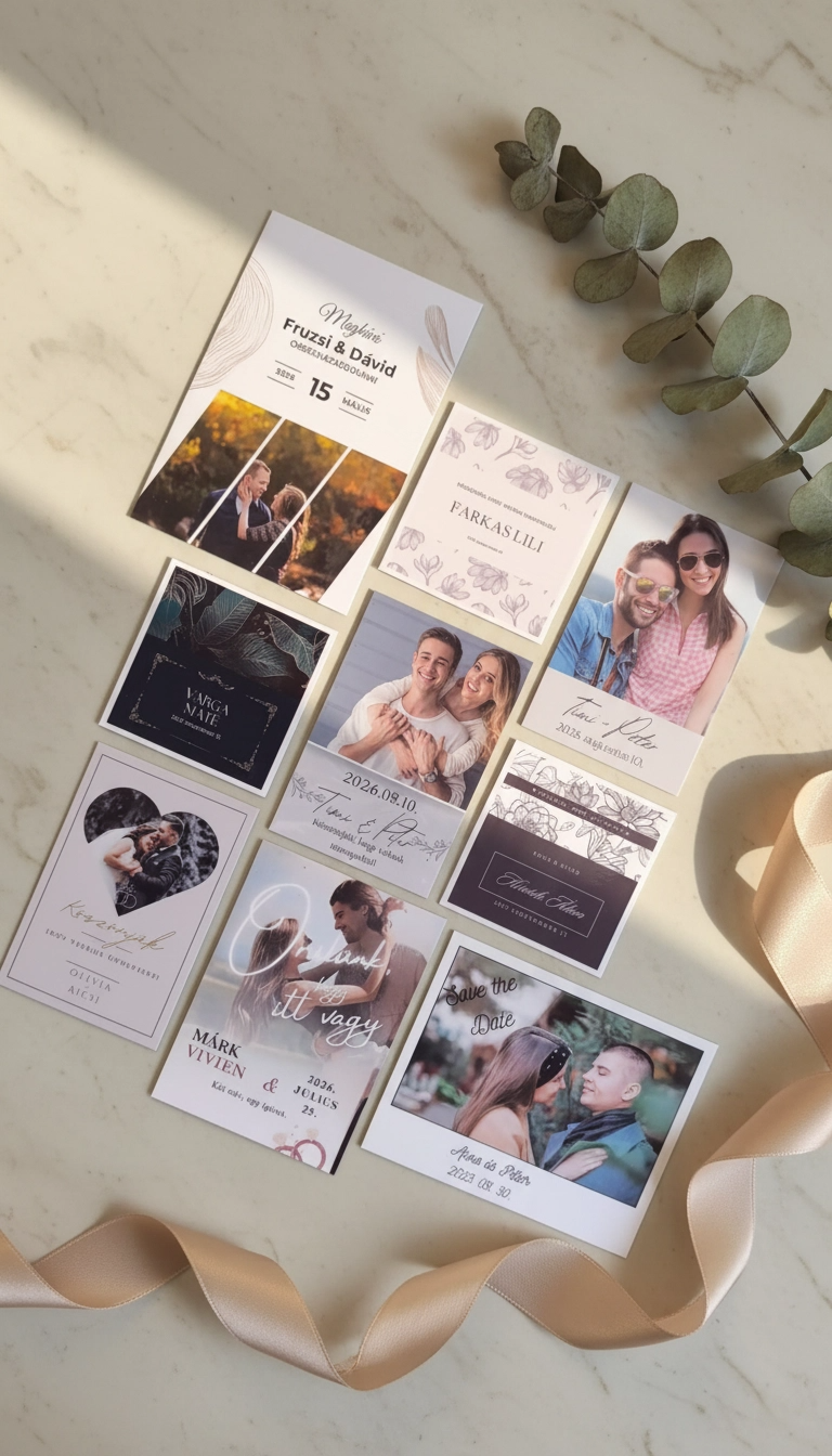 Esküvői hűtőmágnes köszönőajándék